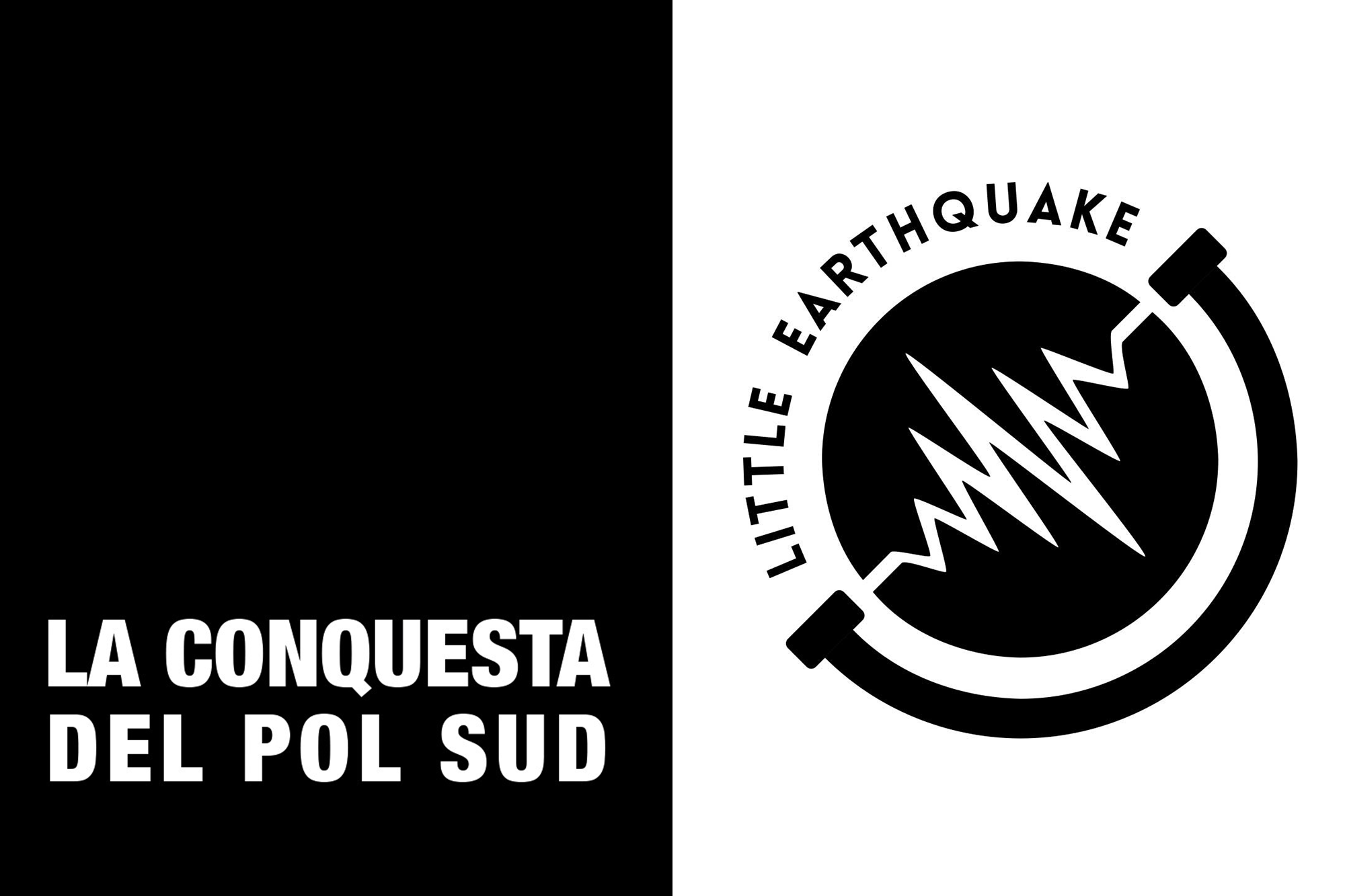La Conquesta del Pol Sud logo and Little Earthquake logo